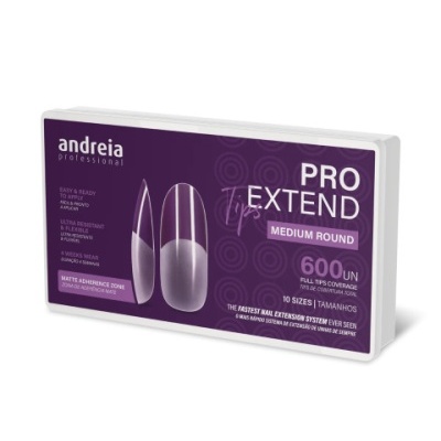 Caixa de unhas postiças transparentes Andreia Professional PRO EXTEND