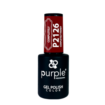 frasco de verniz gel para unhas preto com tampa vermelha