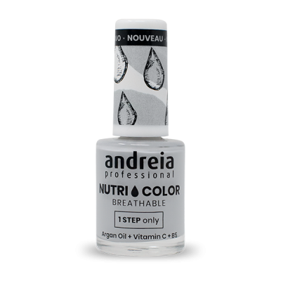 Frasco branco de verniz de unhas Andreia Nutri Color Breathable