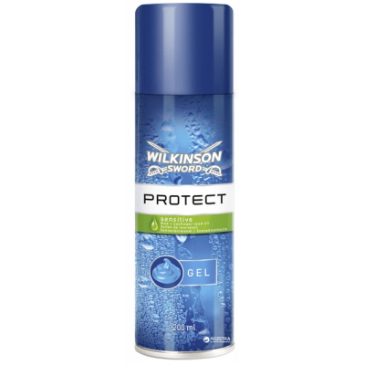 Frasco azul do gel Wilkinson Swords Protect, 200 ml