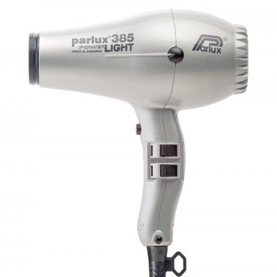 Secador de cabelo Parlux 385 Light branco com botões e cordão preto