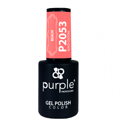 Frasco de verniz gel para unhas preto com tampa cor-de-rosa