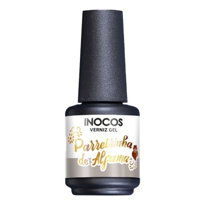 Frasco de verniz gel preto Inocos Parreirinha de Alfama