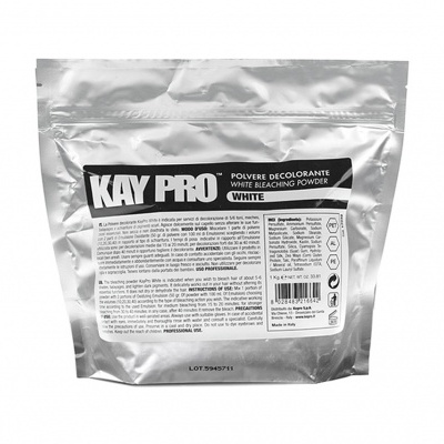 Pacote prateado de pó descolorante KAY PRO