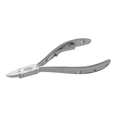 alicate de corte metálico prateado com marca STEL