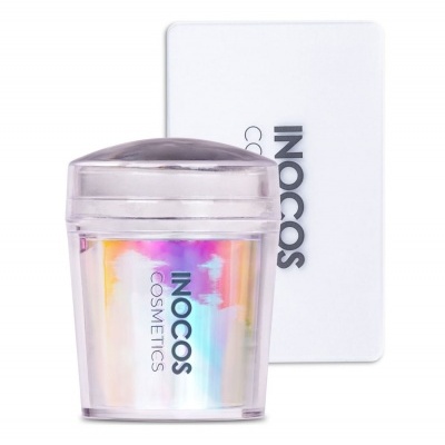 Frasco de cosmético INOCOS COSMETICS com embalagem branca