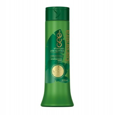 Frasco verde de champô eco para pós-química de 300ml