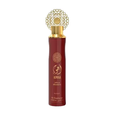 Frasco vermelho e dourado de purificador de ar AJWAA
