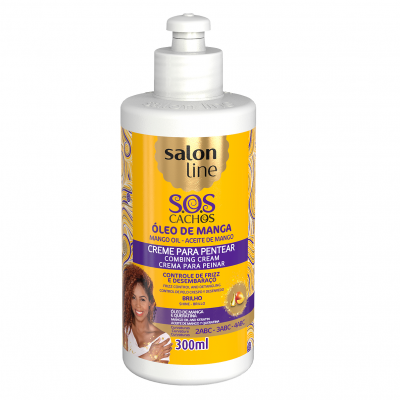 Creme para pentear Salon Line S.O.S Cachos óleo de manga 300 ml