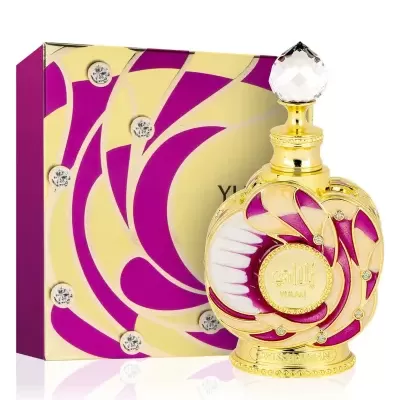 Frasco decorativo de perfume com embalagem colorida