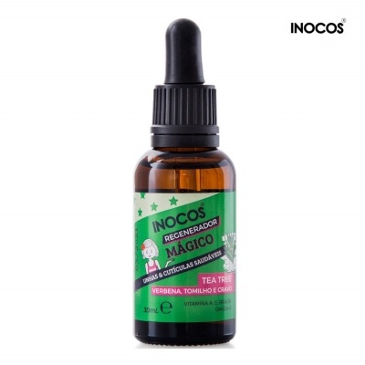 Frasco âmbar de óleo regenerador para unhas com conta-gotas