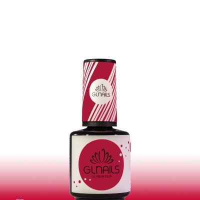Frasco de verniz de unhas rosa da marca GLNAILS