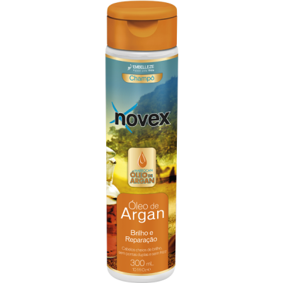Champô Novex Óleo de Argan 300 mL com tampa laranja