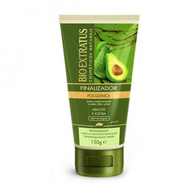 Tubo verde de finalizador para cabelo Bio Extratus com abacate e jojoba, 150g