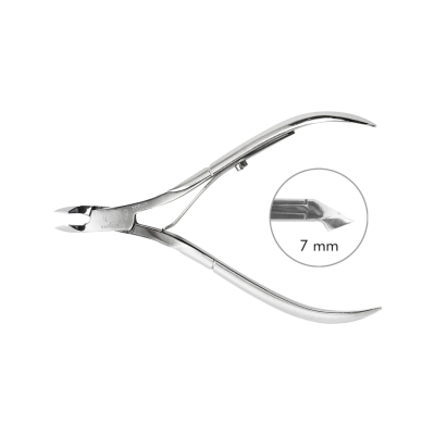 Alicate cortante inox 7 mm em fundo branco