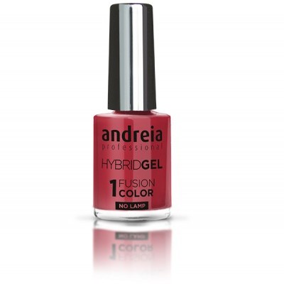 Verniz de unhas vermelho escuro da marca andreia professional HYBRIDGEL 1 FUSION COLOR NO LAMP