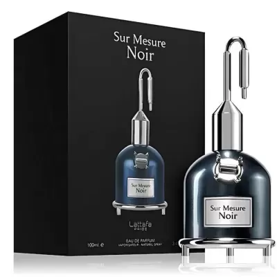 Frasco e caixa de perfume Sur Mesure Noir