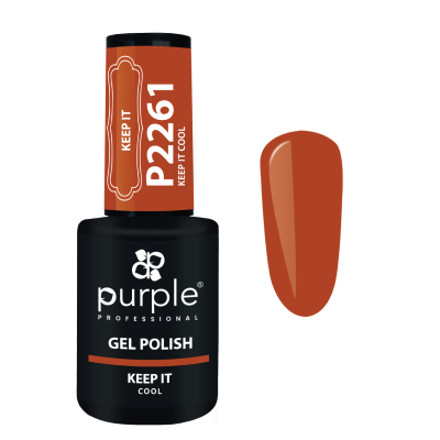Esmalte gel Purple Professional cor terracota P2261