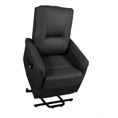 cadeira relax elétrica reclinável preta