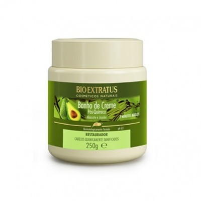 Frasco creme capilar BIO EXTRATUS Banho de Creme Pós-Química 250g