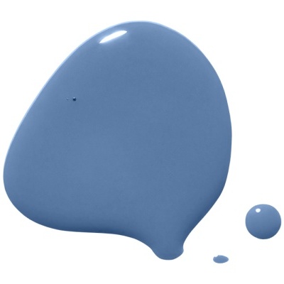 Mancha de tinta azul brilhante sobre fundo branco