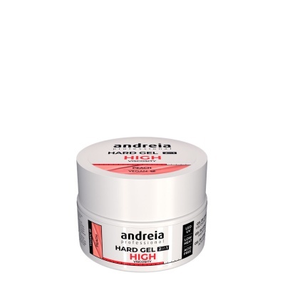 Frasco branco de gel para unhas do produto Andreia Professional Hard Gel High