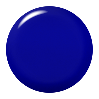 Esfera azul brilhante sobre fundo branco