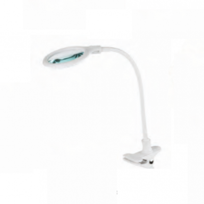 Lâmpada LED branca flexível com base de pinça