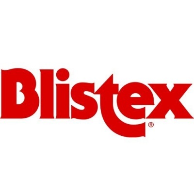 Logotipo da Blistex em vermelho sobre fundo branco