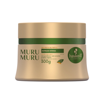 Creme MURU MURU haskell cosméticos em pote dourado de 300g