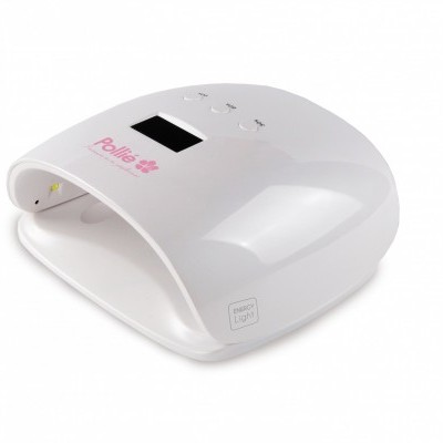 Lâmpada UV/LED branca para manicure com visor digital e botões de controlo