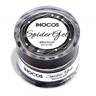 Frasco de gel para unhas INOCOS Spider Gel branco