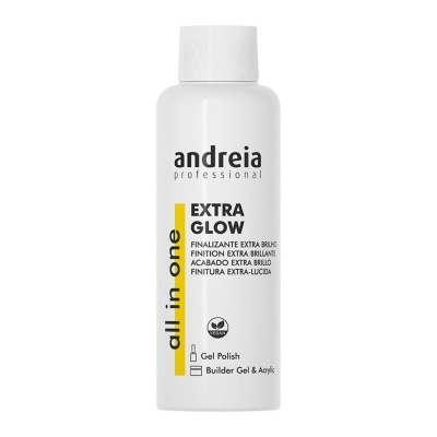 Frasco branco de verniz gel Andreia Extra Glow