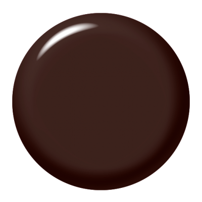 Chocolate redondo castanho escuro com brilho