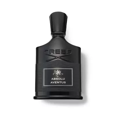 Frasco de perfume CREED ABSOLU AVENTUS preto fosco