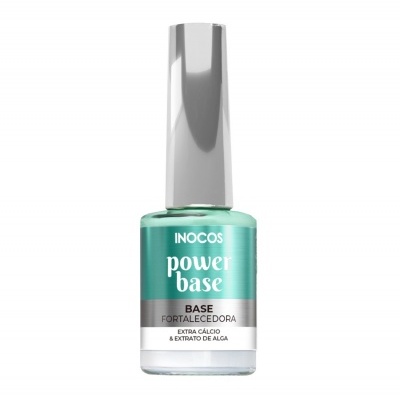 Frasco de verniz para unhas INOCOS power base base fortalecedora