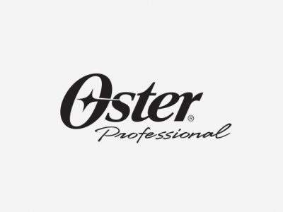 Logótipo Oster Professional em preto num fundo branco