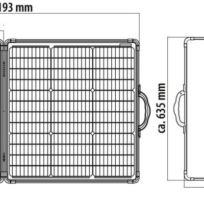 Desenho técnico de duas grades metálicas com medidas