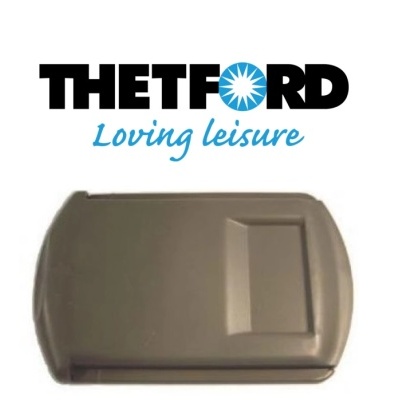 Produto retangular cinza com tampa e logotipo THEFORD Loving leisure