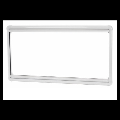 Porta-toalhas metálico cromado retangular