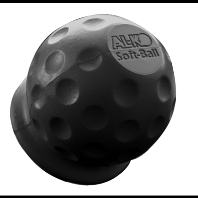 Botão esférico preto AL-KO Soft-Ball com textura de covinhas