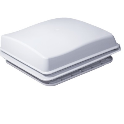 Ventilador de teto quadrado branco de plástico