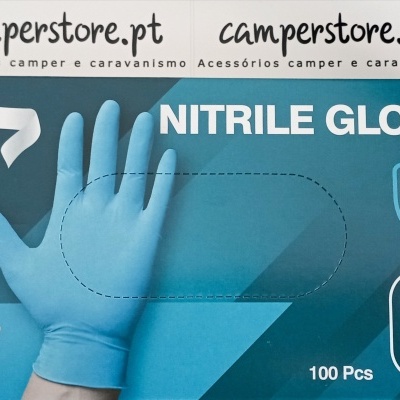 Caixa de luvas de nitrilo azuis Nitex SUPER BLUE tamanho L com 100 unidades