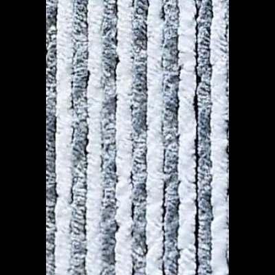 tecido riscado cinzento e branco com textura felpuda