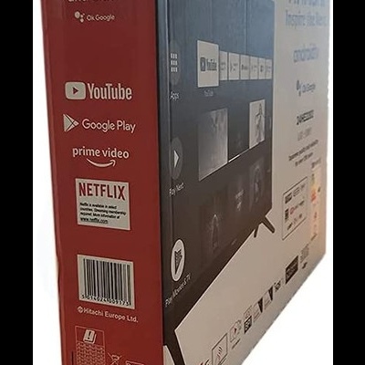Embalagem da televisão Hitachi Smart TV Android
