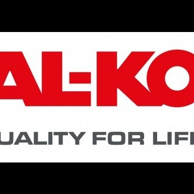 Logótipo AL-KO em vermelho com texto QUALITY FOR LIFE em cinza