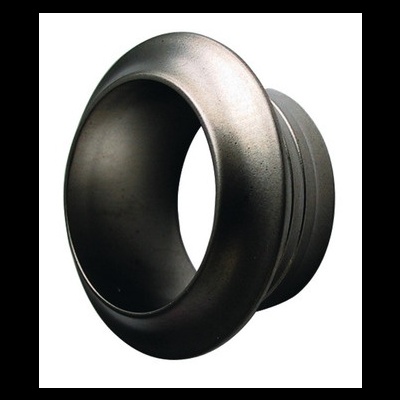 Anel metálico preto fosco com textura lisa