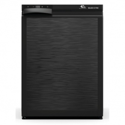 Máquina de lavar louça preta com painel superior preto e porta texturizada.