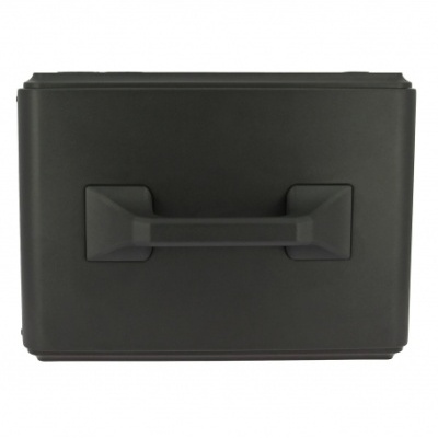 Mala rígida preta com alça larga