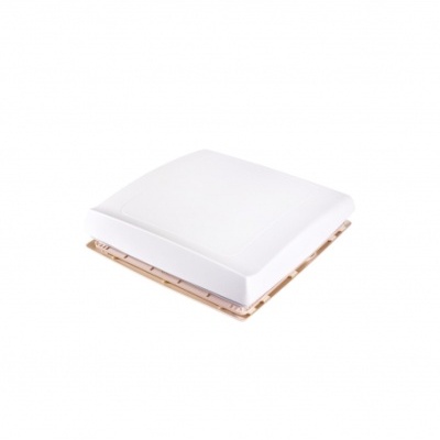 Tampa quadrada branca para ventilação de teto